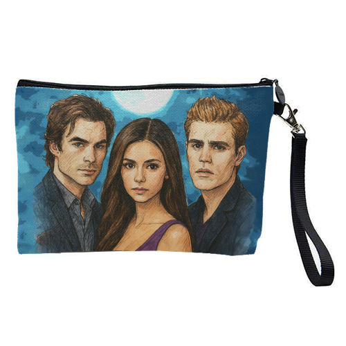 Moonlit Vampires - pretty makeup bag by Ms Doodle