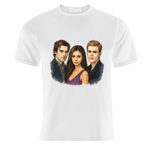 Moonlit Vampires - unique t shirt by Ms Doodle