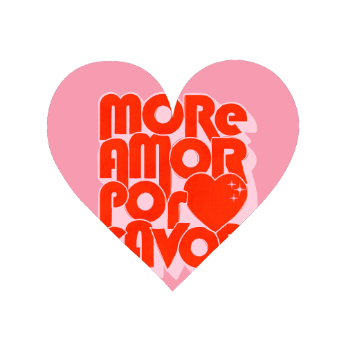 More Amor Por Favor – Retro Love Quote Design - Magnet by Ania Wieclaw