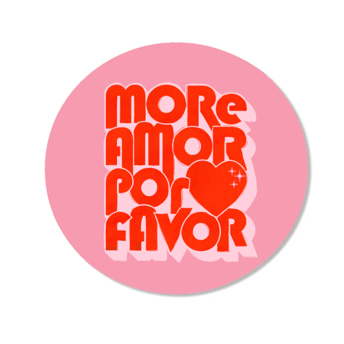 More Amor Por Favor – Retro Love Quote Design - Magnet by Ania Wieclaw