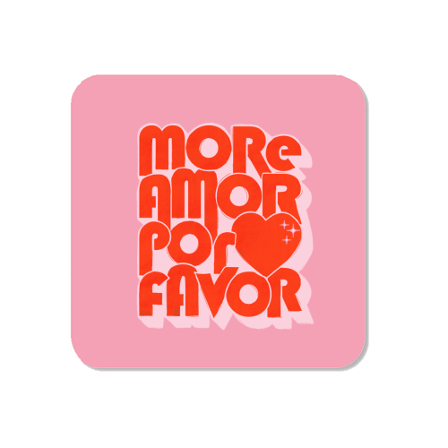 More Amor Por Favor – Retro Love Quote Design - Magnet by Ania Wieclaw