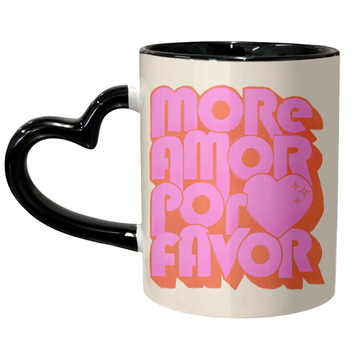 More Amor Por Favor - unique mug by Ania Wieclaw