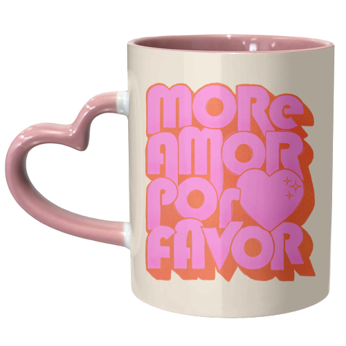 More Amor Por Favor - unique mug by Ania Wieclaw
