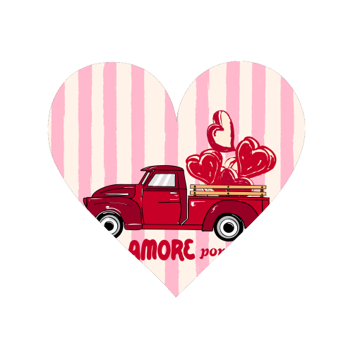 More Amore Por Favor Retro Love Truck - Magnet by EZbie
