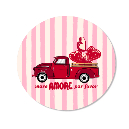 More Amore Por Favor Retro Love Truck - Magnet by EZbie