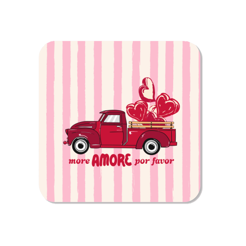 More Amore Por Favor Retro Love Truck - Magnet by EZbie
