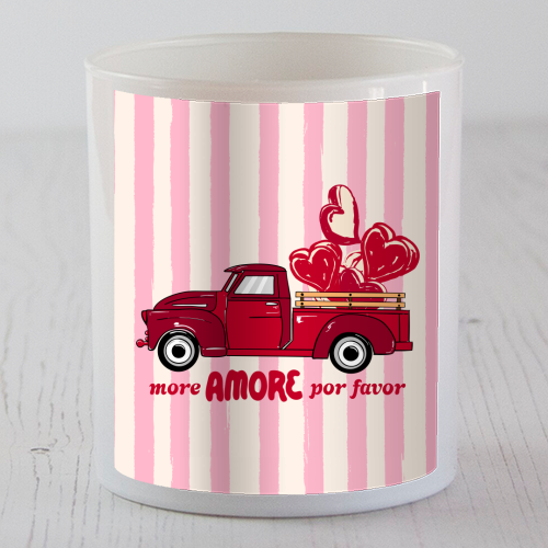 More Amore Por Favor Retro Love Truck - scented candle by EZbie