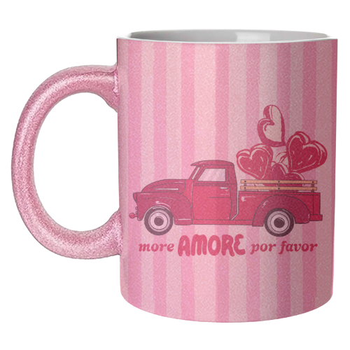 More Amore Por Favor Retro Love Truck - unique mug by EZbie