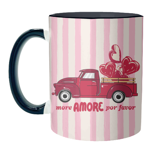 More Amore Por Favor Retro Love Truck - unique mug by EZbie