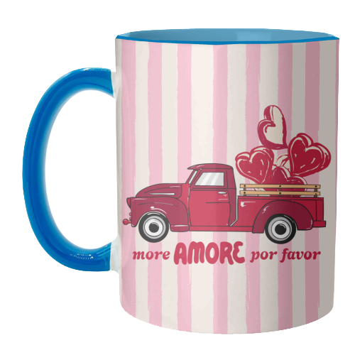 More Amore Por Favor Retro Love Truck - unique mug by EZbie