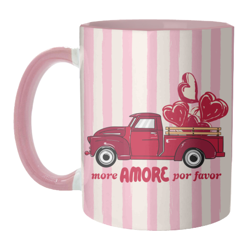 More Amore Por Favor Retro Love Truck - unique mug by EZbie