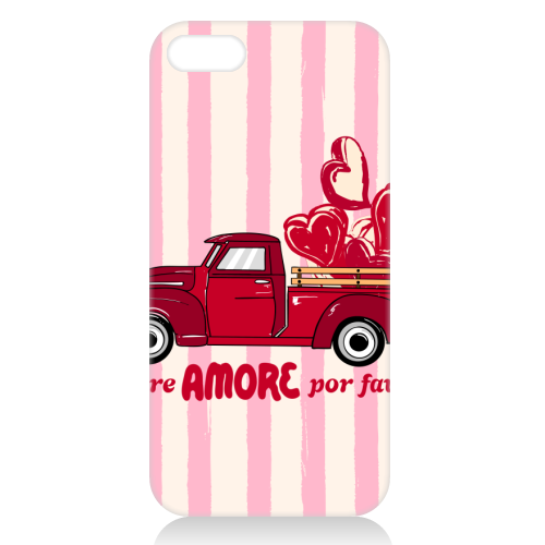 More Amore Por Favor Retro Love Truck - unique phone case by EZbie
