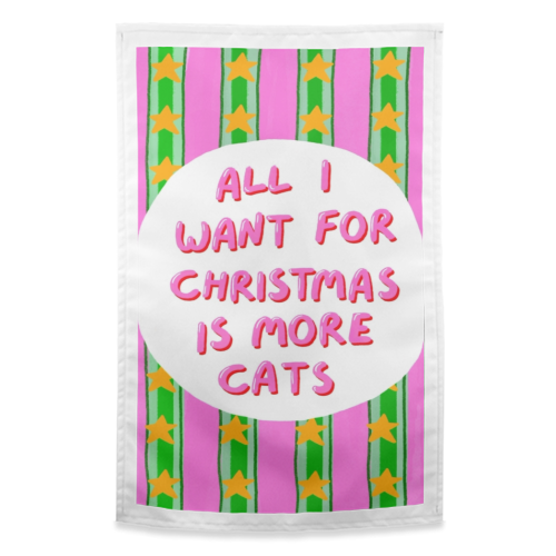 More Cats - funny tea towel by The Paper Tail