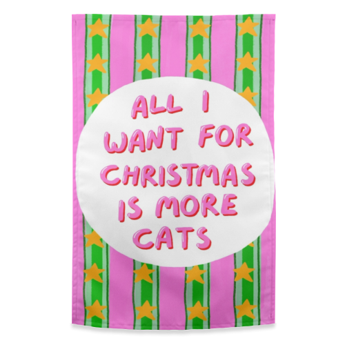 More Cats - funny tea towel by The Paper Tail