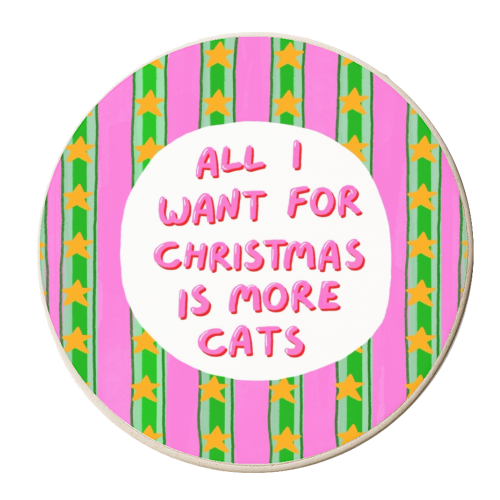 More Cats - personalised beer coaster by The Paper Tail