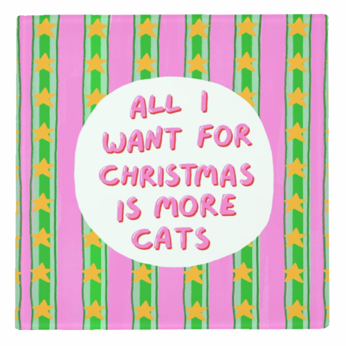 More Cats - personalised beer coaster by The Paper Tail