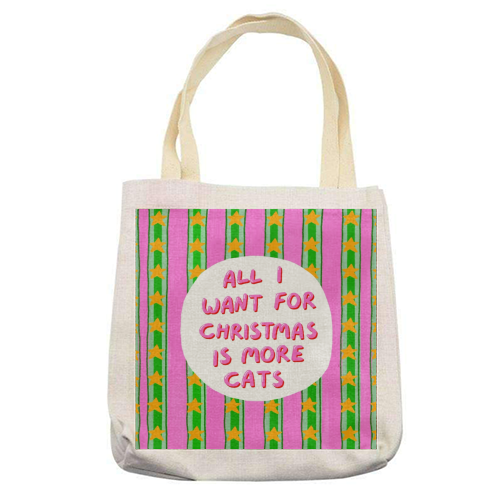 More Cats - printed canvas tote bag by The Paper Tail