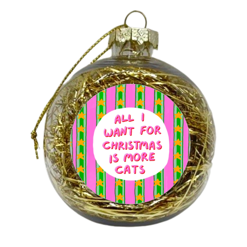 More Cats - xmas bauble by The Paper Tail