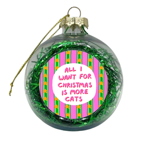 More Cats - xmas bauble by The Paper Tail