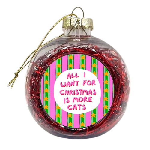 More Cats - xmas bauble by The Paper Tail