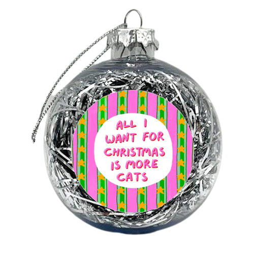 More Cats - xmas bauble by The Paper Tail