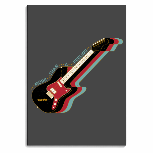 More Than A Feeling - Electric Guitar - personalised A4, A5, A6 notebook by InspiredImages