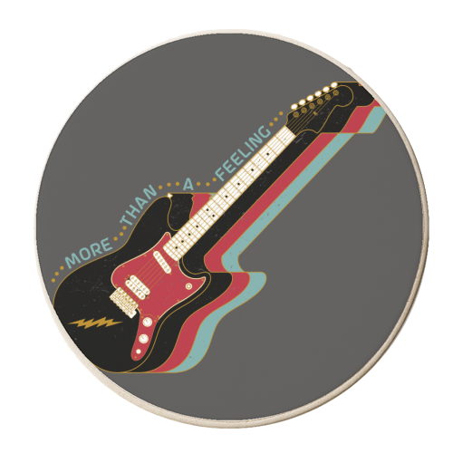 More Than A Feeling - Electric Guitar - personalised beer coaster by InspiredImages