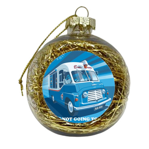 Morecambe and Wise Ice Cream Van - xmas bauble by Stephen Millership