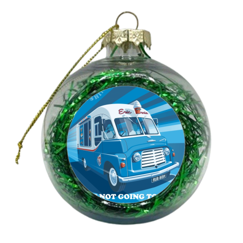 Morecambe and Wise Ice Cream Van - xmas bauble by Stephen Millership