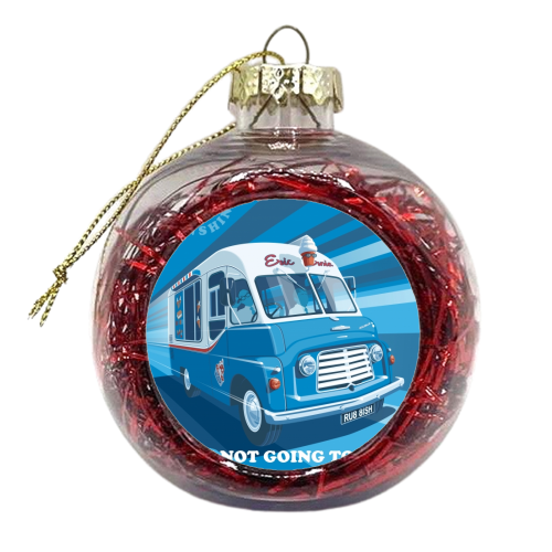Morecambe and Wise Ice Cream Van - xmas bauble by Stephen Millership