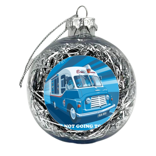 Morecambe and Wise Ice Cream Van - xmas bauble by Stephen Millership