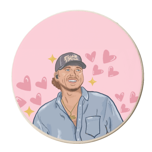 Morgan sparkle - personalised beer coaster by Becka O’Connor