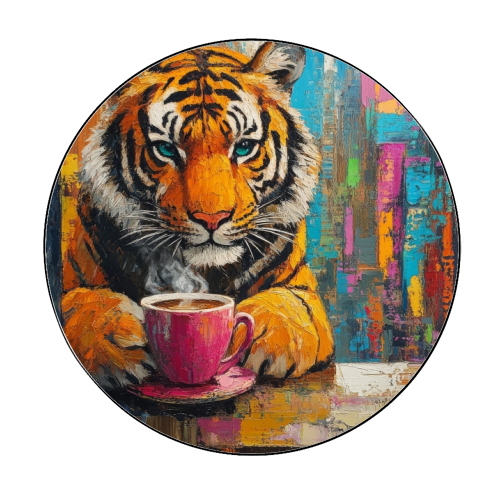 Morning coffee - Circle Sticker by DejaReve