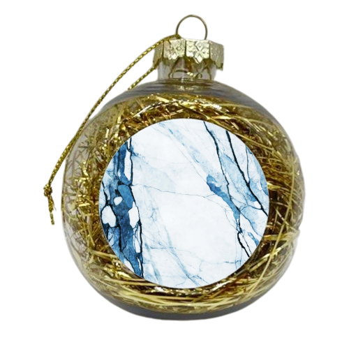 Moroccan Blue - xmas bauble by Uma Prabhakar Gokhale