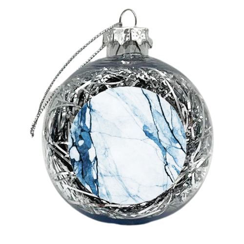Moroccan Blue - xmas bauble by Uma Prabhakar Gokhale