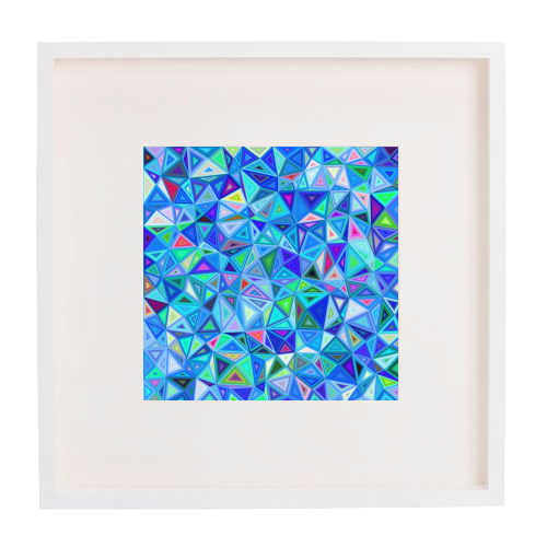 mosaic pattern - framed poster print by Anastasios Konstantinidis