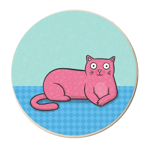 Most Important Cat - personalised beer coaster by Drawn to Cats