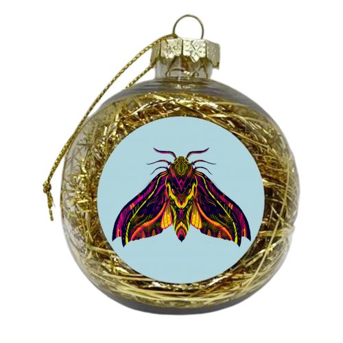 Moth - xmas bauble by Karl James Mountford
