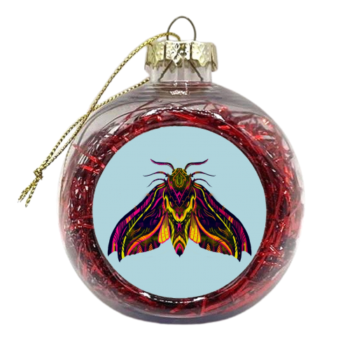 Moth - xmas bauble by Karl James Mountford