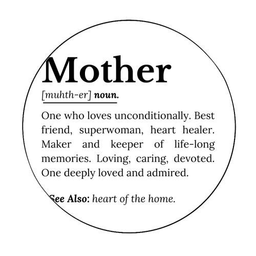 Mother Definition – The Real Superwoman of Life - Circle Sticker by timsal shol