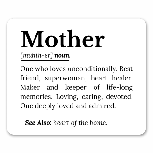 Mother Definition – The Real Superwoman of Life - mouse mat by timsal shol