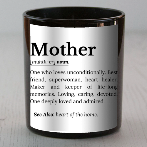 Mother Definition – The Real Superwoman of Life - scented candle by timsal shol