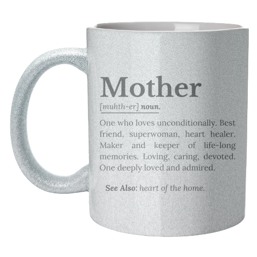 Mother Definition – The Real Superwoman of Life - unique mug by timsal shol
