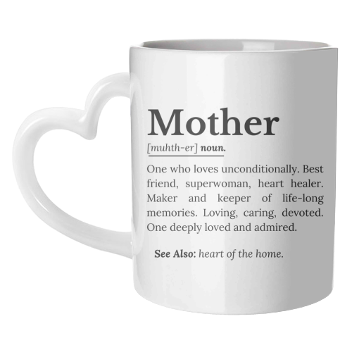 Mother Definition – The Real Superwoman of Life - unique mug by timsal shol