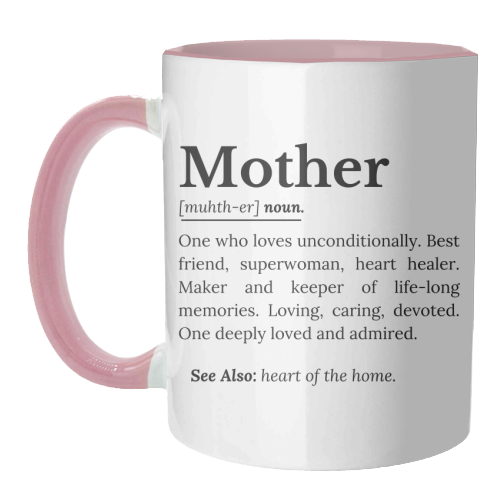 Mother Definition – The Real Superwoman of Life - unique mug by timsal shol