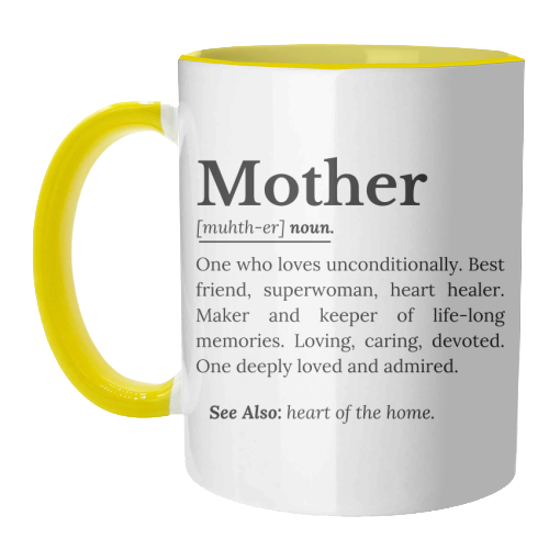 Mother Definition – The Real Superwoman of Life - unique mug by timsal shol