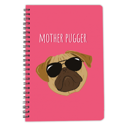 Mother Pugger - personalised A4, A5, A6 notebook by Laura Lonsdale