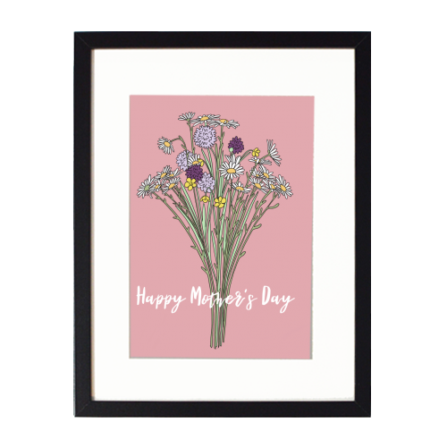Mother's Daisy Flowers - framed poster print by Adam Regester
