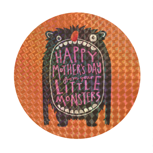 Mother's Day Monster from the Kids - Circle Sticker by AbiGoLucky