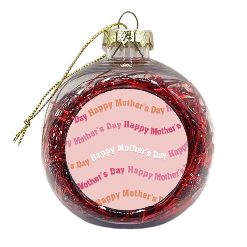 Mother's Day swirl - xmas bauble by The Girl Next Draw